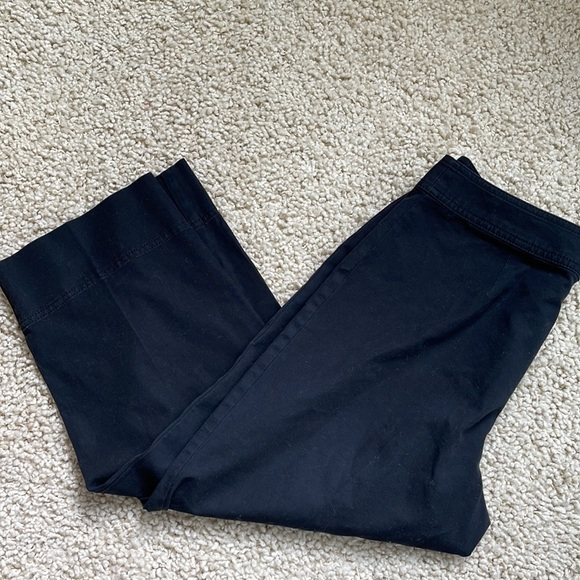 J.Jill stretch high waisted poplin cotton cropped pants - Picture 2 of 8